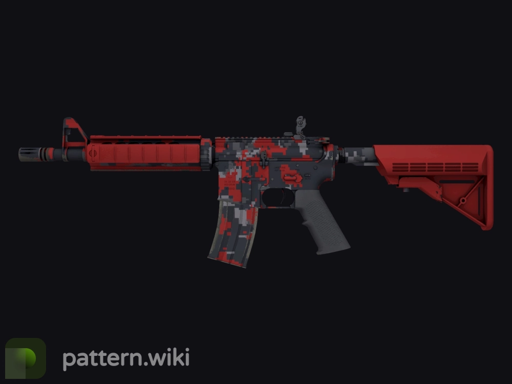 M4A4 Red DDPAT seed 982