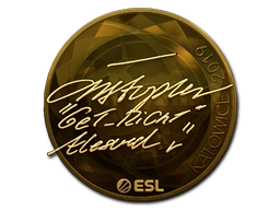 Sticker GeT_RiGhT (Gold) | Katowice 2019 preview