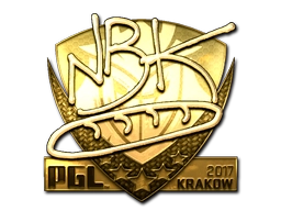 Sticker NBK- (Gold) | Krakow 2017 preview