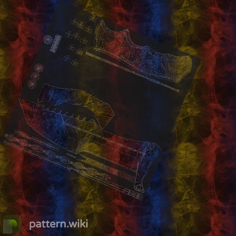 Huntsman Knife Marble Fade seed 725 pattern template