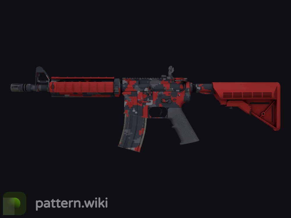 M4A4 Red DDPAT seed 588