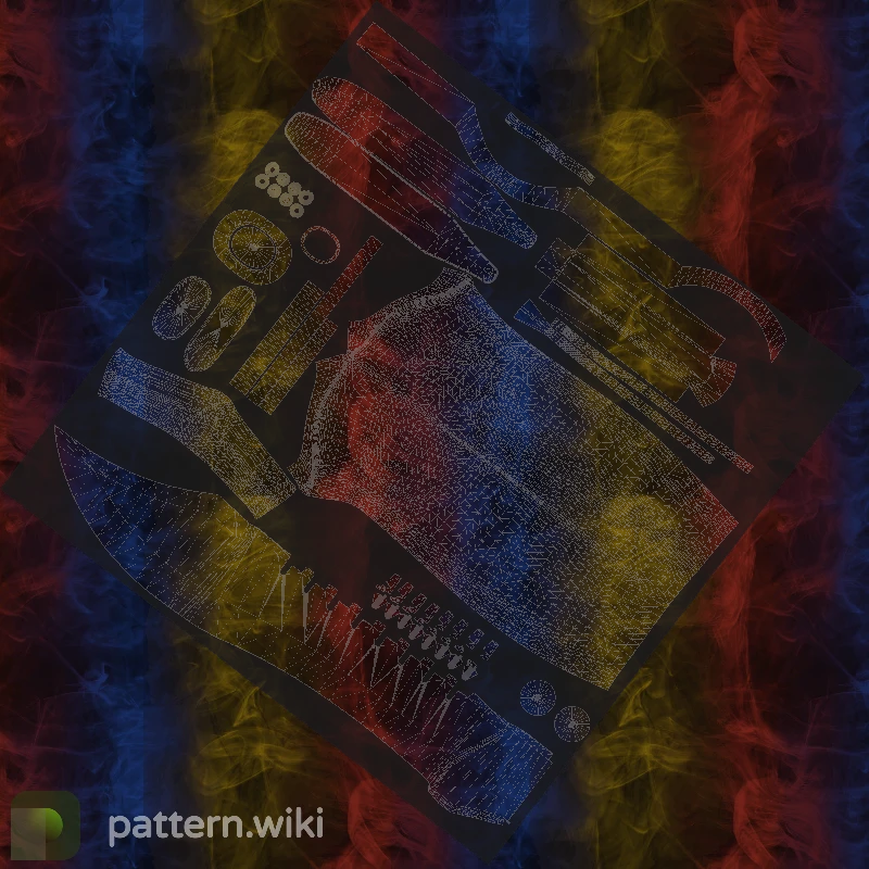 Bowie Knife Marble Fade seed 511 pattern template