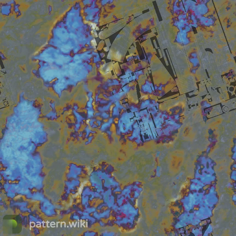 AK-47 Case Hardened seed 487 pattern template