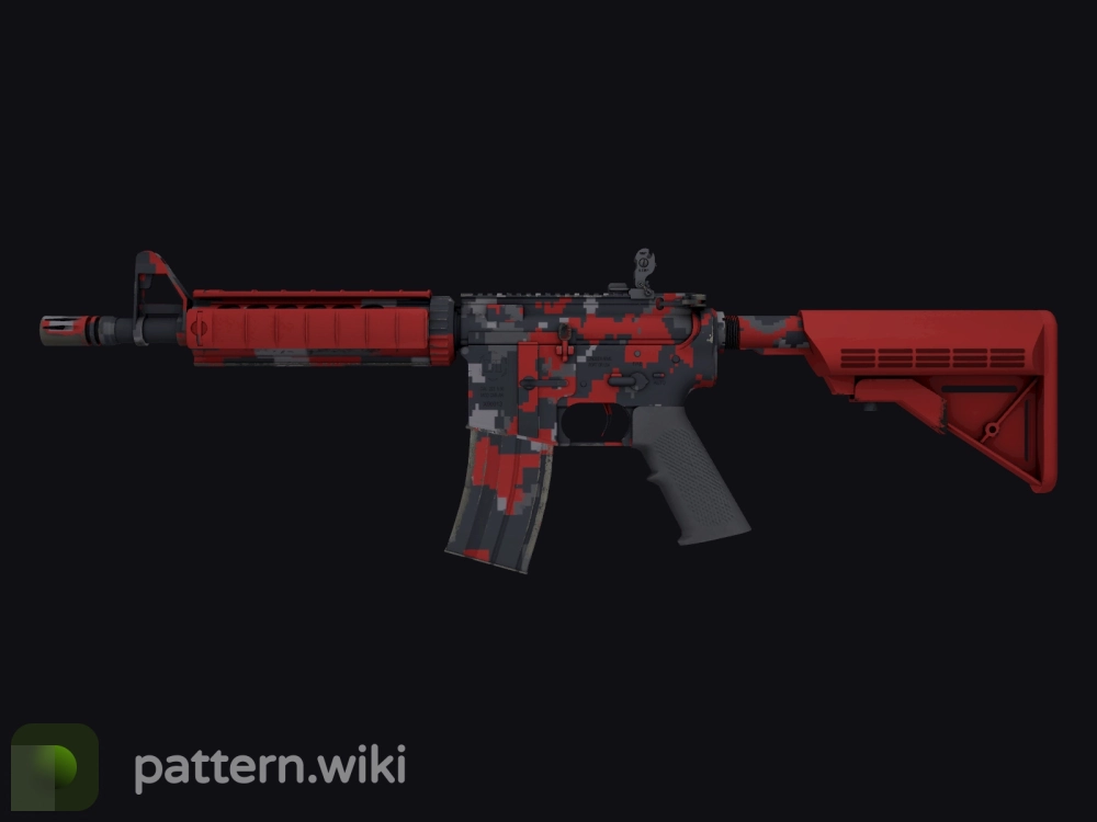 M4A4 Red DDPAT seed 616