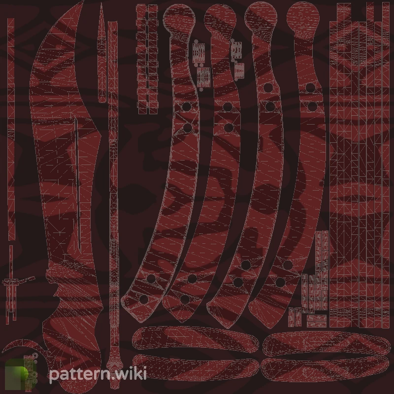 Butterfly Knife Slaughter seed 131 pattern template