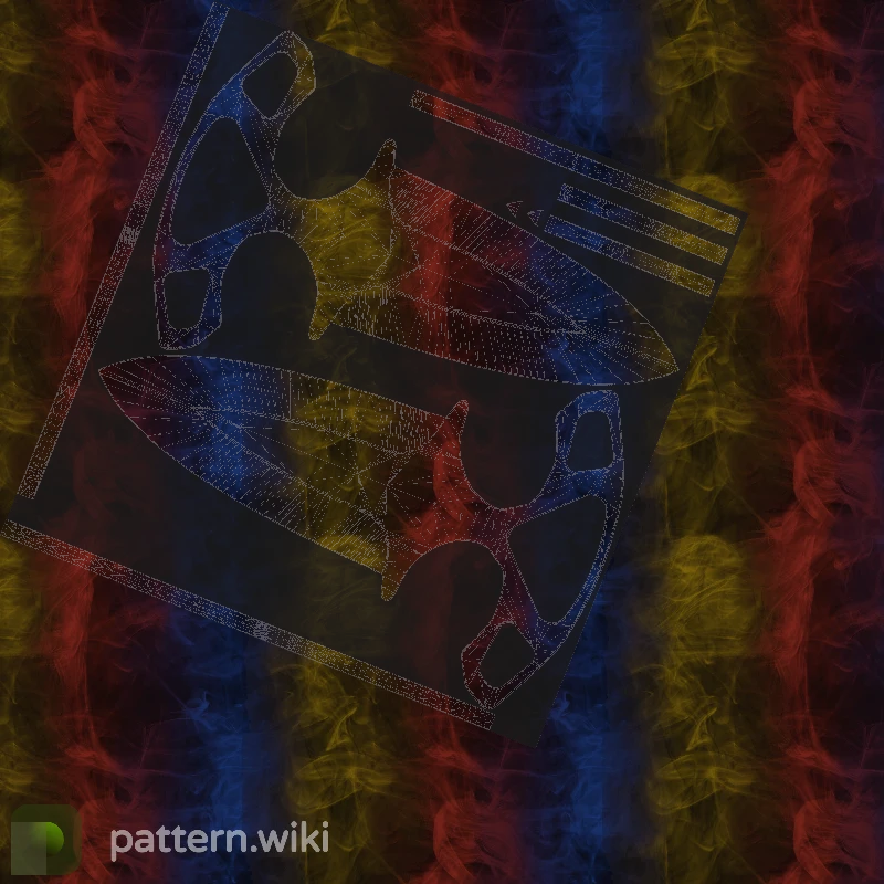 Shadow Daggers Marble Fade seed 997 pattern template