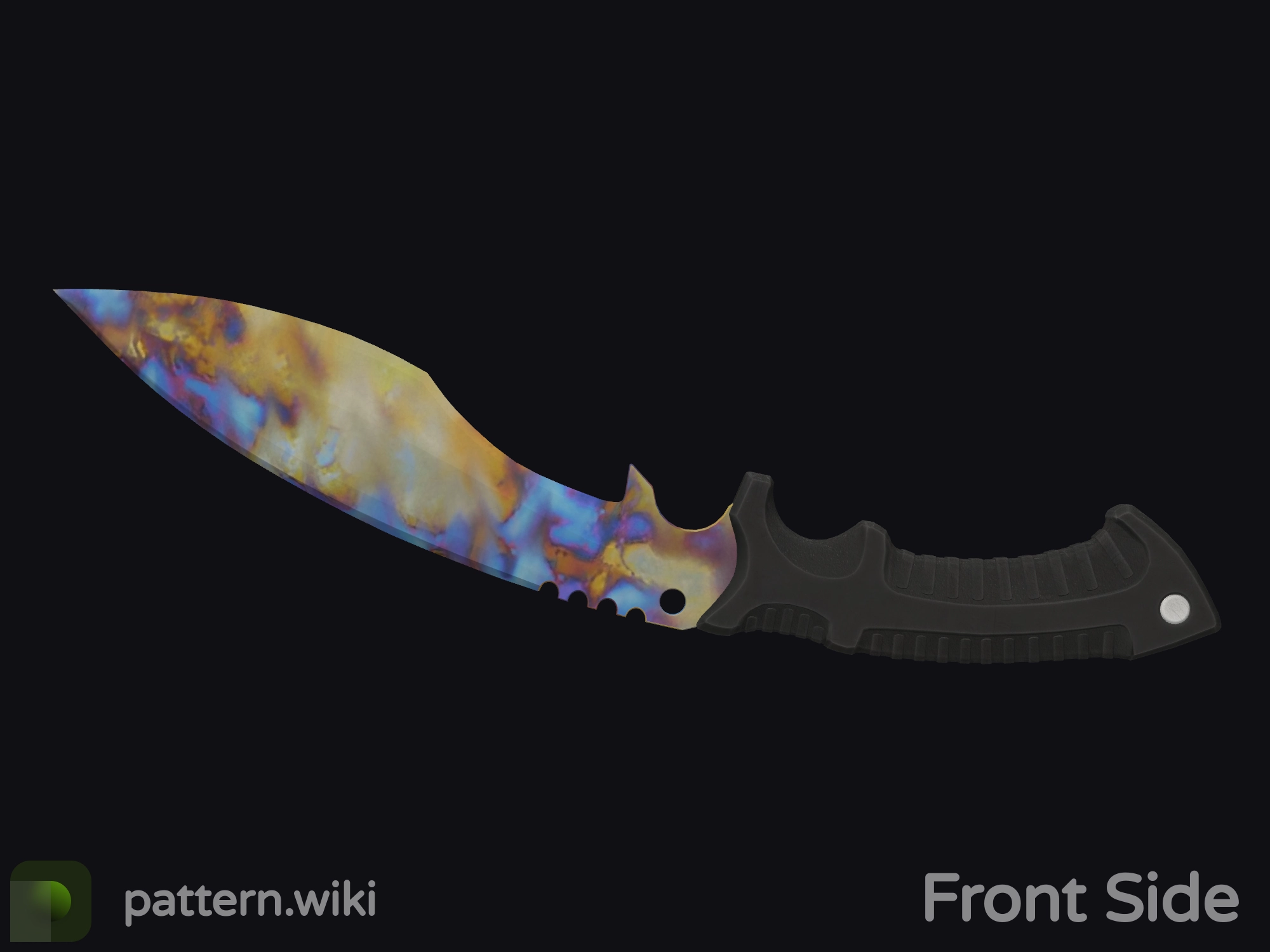 Kukri Knife Case Hardened seed 714