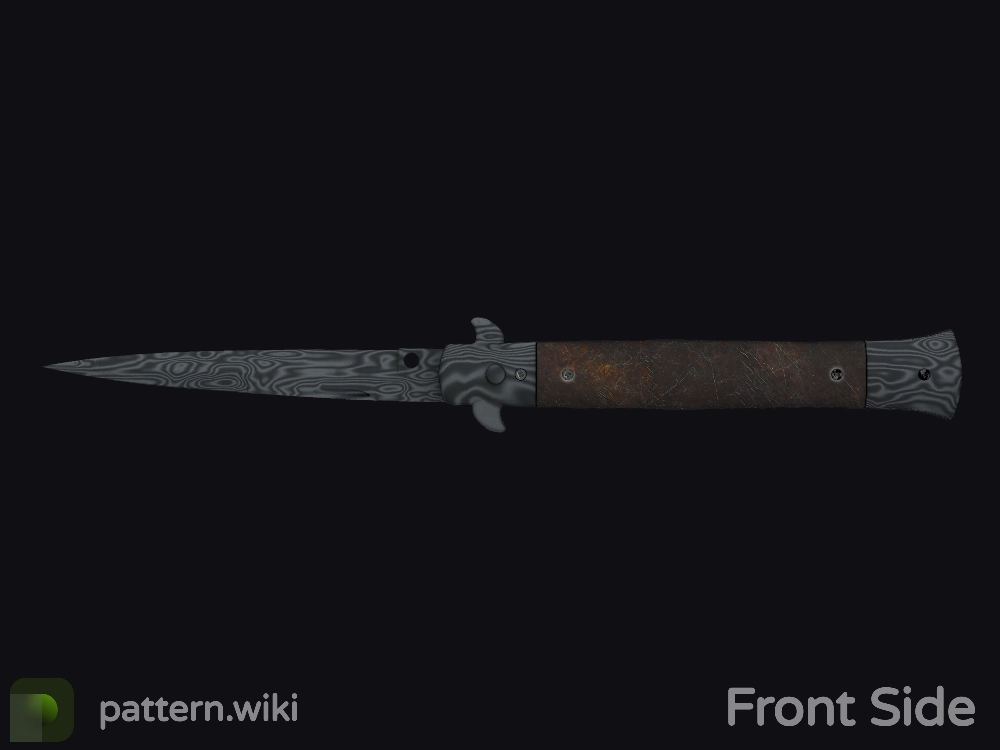 Stiletto Knife Damascus Steel seed 772