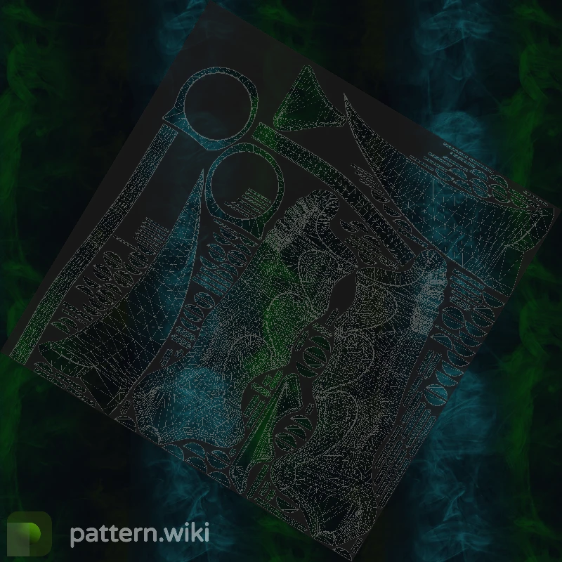 Karambit Gamma Doppler seed 99 pattern template