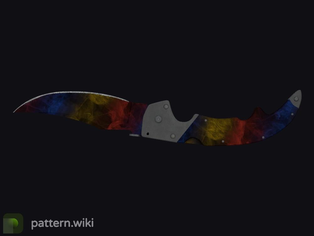 Falchion Knife Marble Fade seed 3