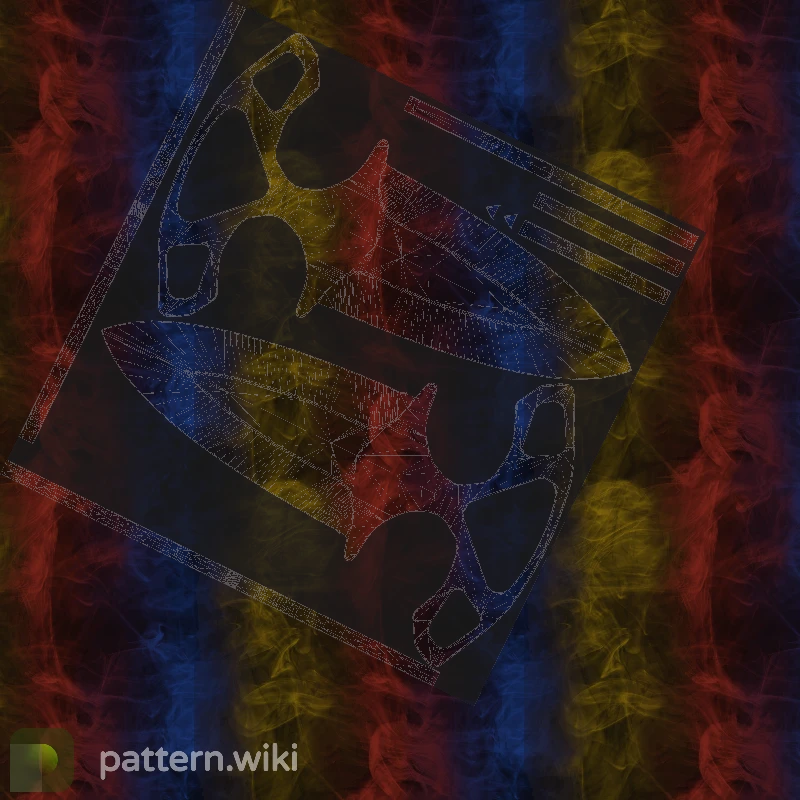 Shadow Daggers Marble Fade seed 220 pattern template