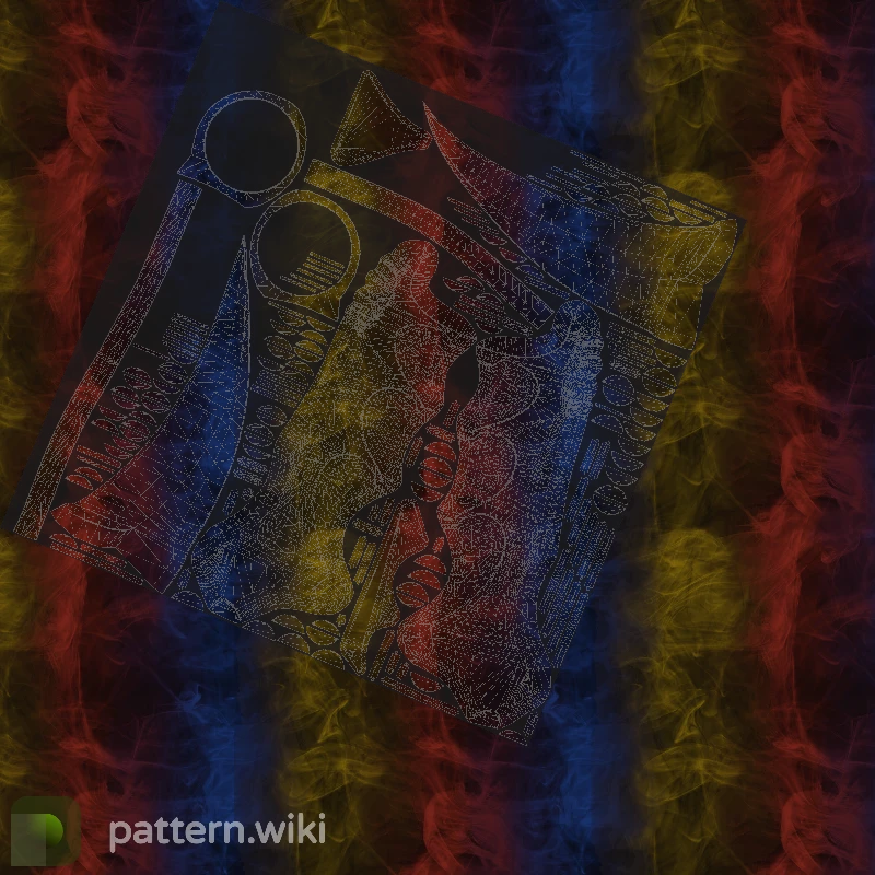 Karambit Marble Fade seed 972 pattern template