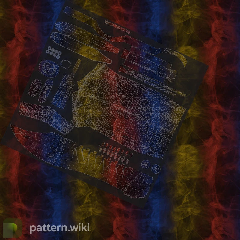 Bowie Knife Marble Fade seed 3 pattern template