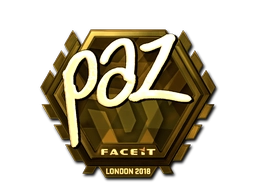 Sticker paz (Gold) | London 2018 preview