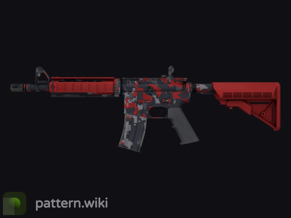 M4A4 Red DDPAT seed 300