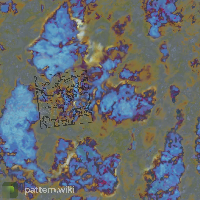 Five-SeveN Case Hardened seed 162 pattern template