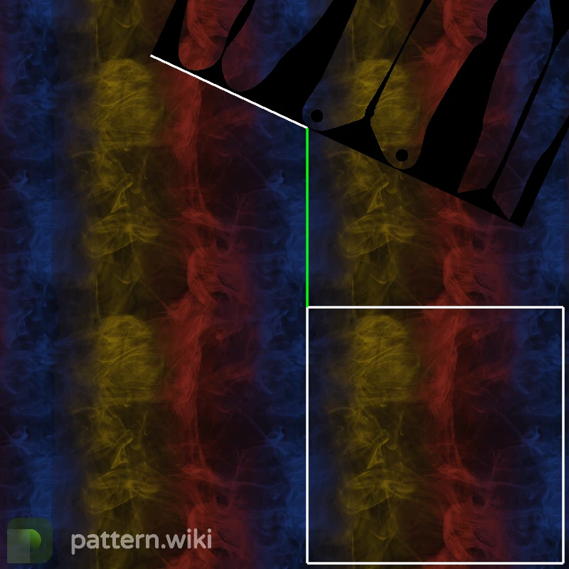 Gut Knife Marble Fade seed 1 pattern template