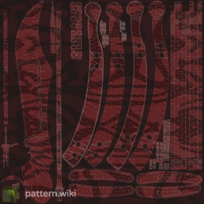 Butterfly Knife Slaughter seed 226 pattern template