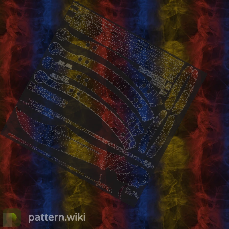 Butterfly Knife Marble Fade seed 306 pattern template