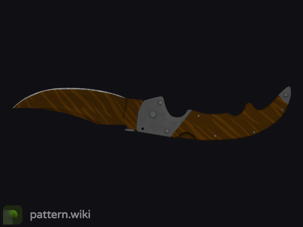 Falchion Knife Tiger Tooth seed 776