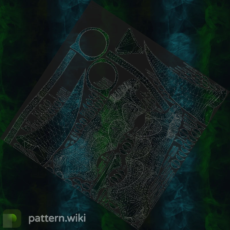 Karambit Gamma Doppler seed 357 pattern template