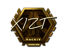 Sticker Xizt (Gold) | London 2018 preview