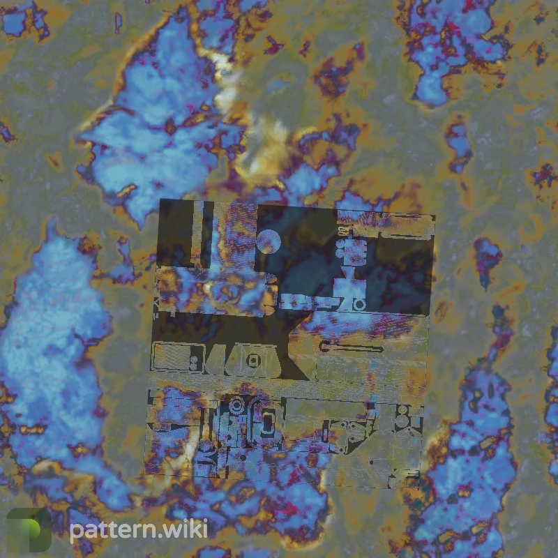 MAC-10 Case Hardened seed 354 pattern template