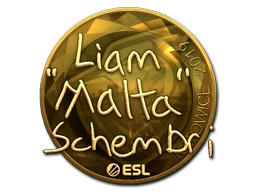 Sticker malta (Gold) | Katowice 2019 preview