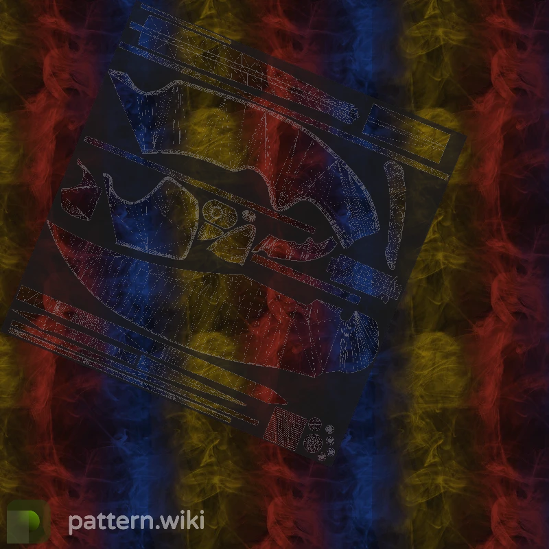 Falchion Knife Marble Fade seed 977 pattern template