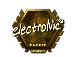 Sticker electronic (Gold) | London 2018 preview