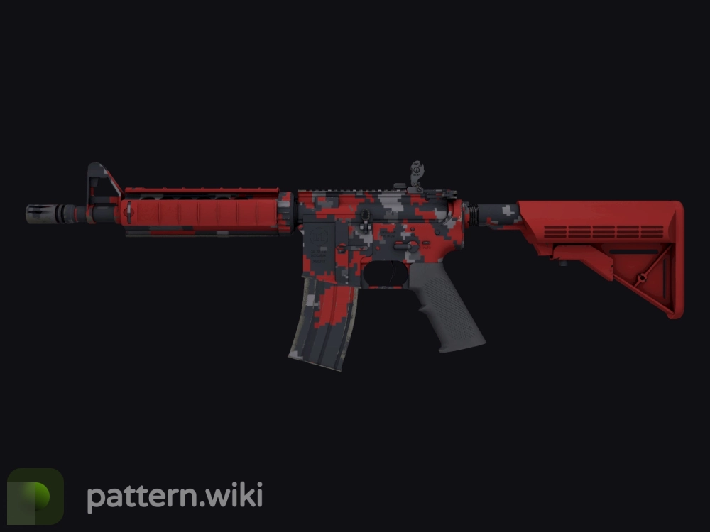 M4A4 Red DDPAT seed 536