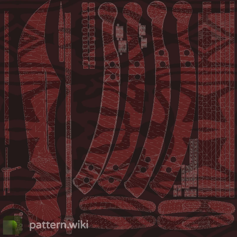 Butterfly Knife Slaughter seed 345 pattern template