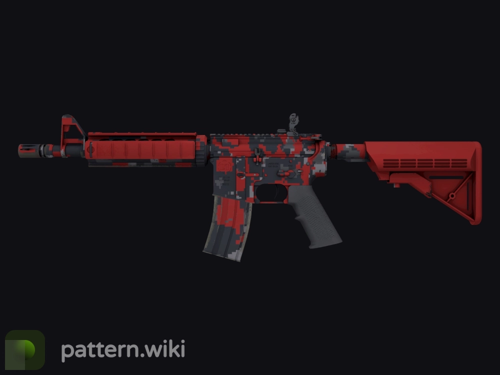 M4A4 Red DDPAT seed 224