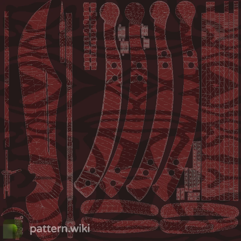 Butterfly Knife Slaughter seed 822 pattern template