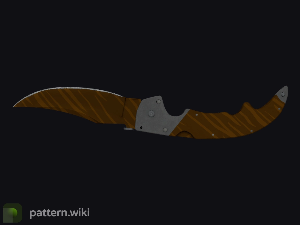 Falchion Knife Tiger Tooth seed 248