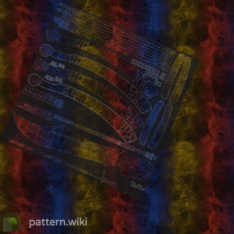 Butterfly Knife Marble Fade seed 90 pattern template