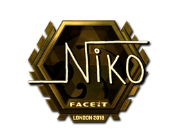 Sticker niko (Gold)  | London 2018 preview