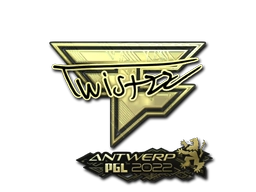 Sticker Twistzz (Gold) | Antwerp 2022 preview