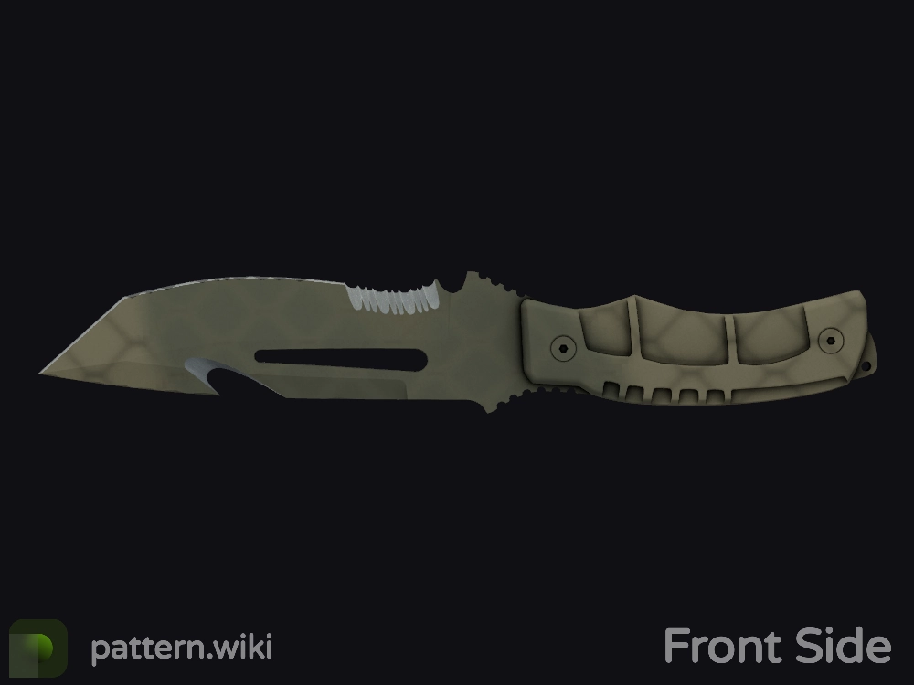 Survival Knife Safari Mesh seed 587