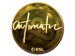 Sticker autimatic (Gold) | Katowice 2019 preview