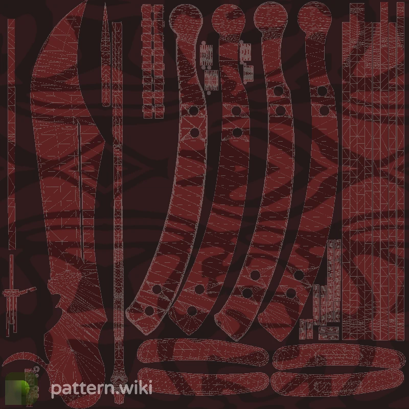 Butterfly Knife Slaughter seed 519 pattern template