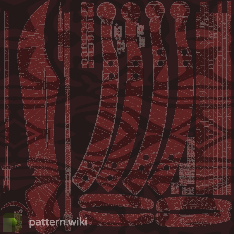 Butterfly Knife Slaughter seed 534 pattern template