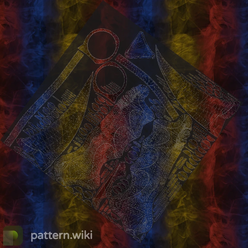 Karambit Marble Fade seed 860 pattern template