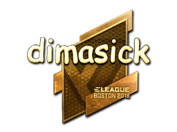 Sticker dimasick (Gold) | Boston 2018 preview