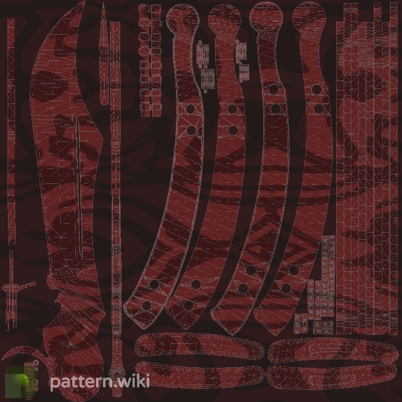 Butterfly Knife Slaughter seed 249 pattern template