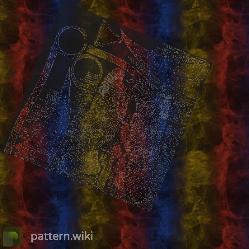 Karambit Marble Fade seed 810 pattern template