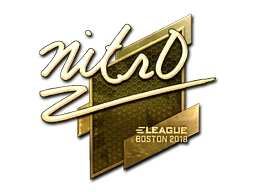 Sticker nitr0 (Gold) | Boston 2018 preview