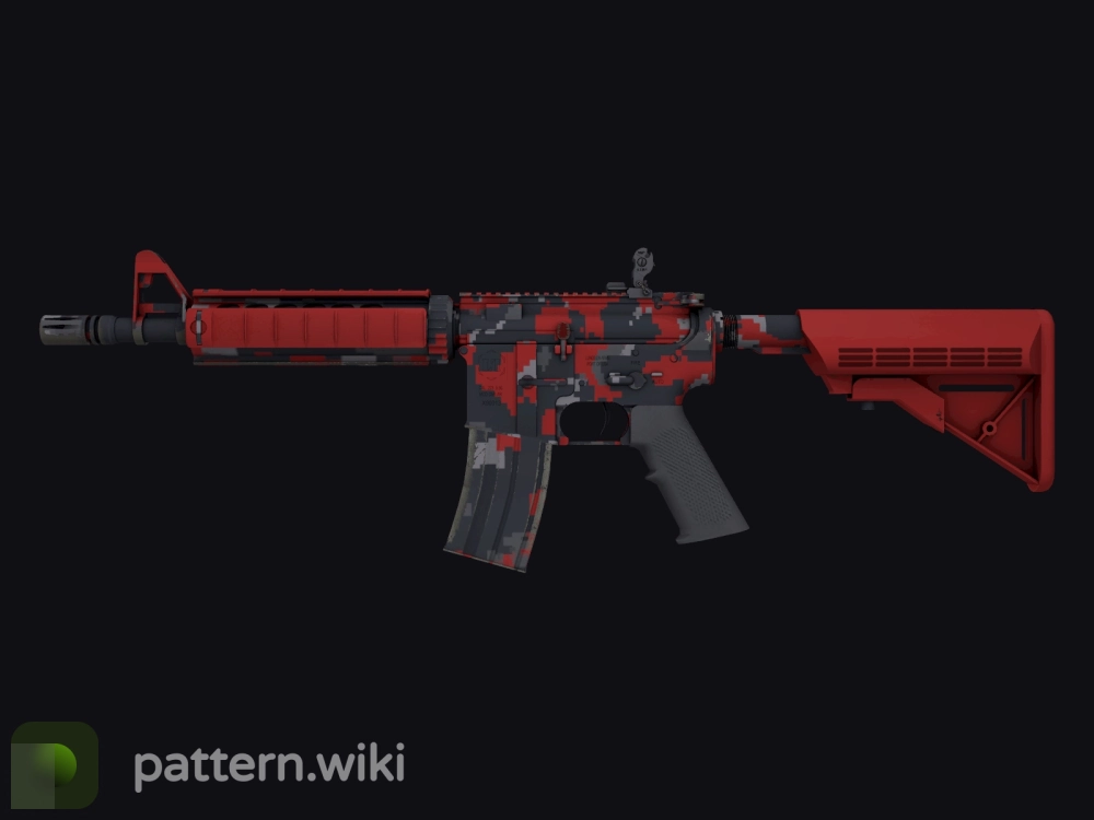 M4A4 Red DDPAT seed 81