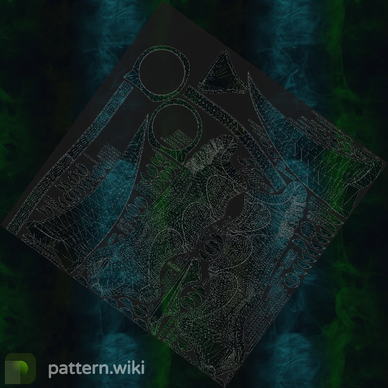 Karambit Gamma Doppler seed 416 pattern template