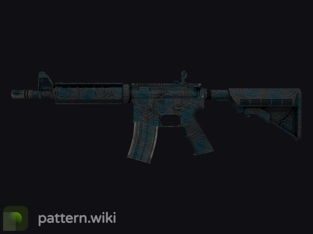 M4A4 Dark Blossom seed 205